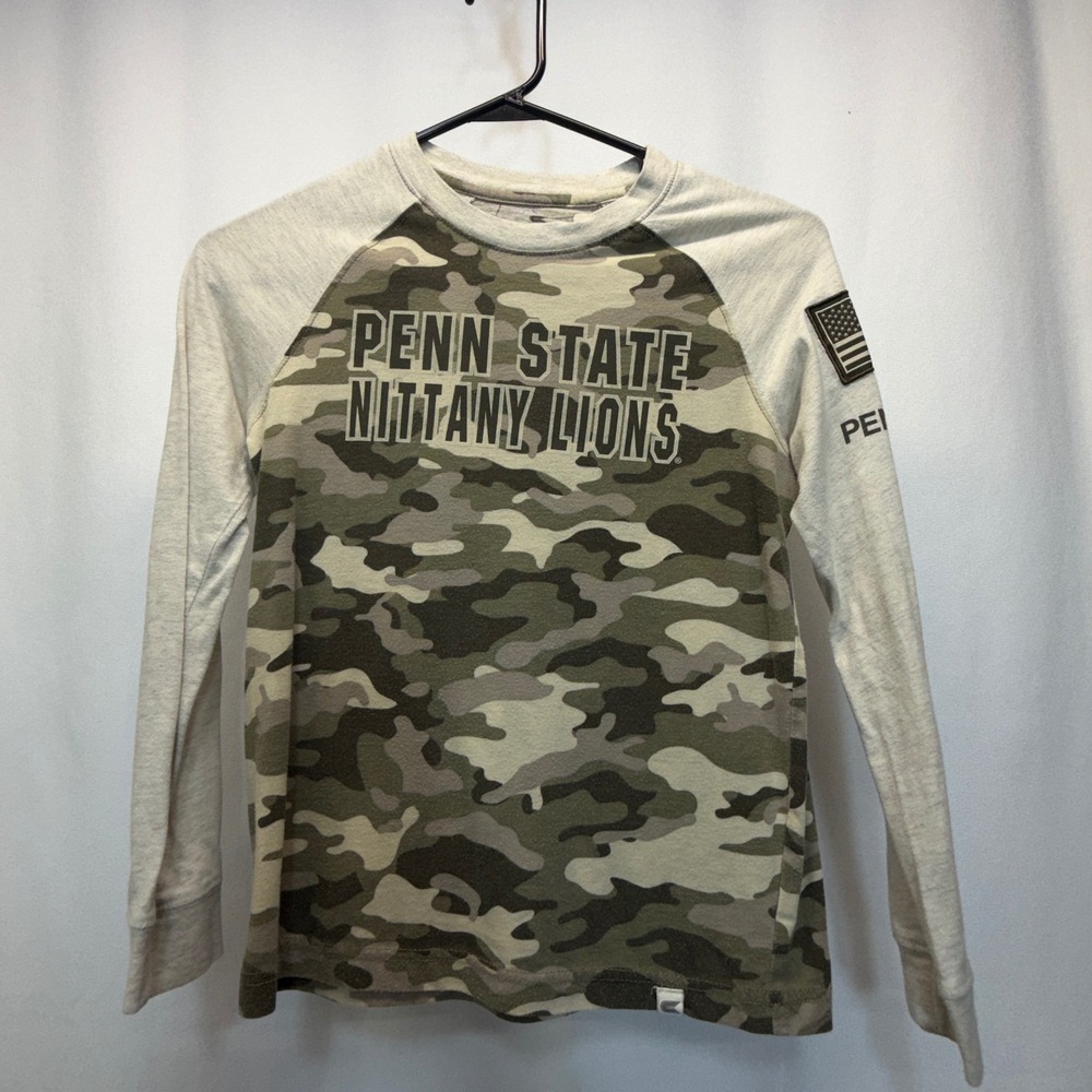 Penn State Nittany Lions Colosseum Youth Small 8-10 Camo Long Sleeve Shirt